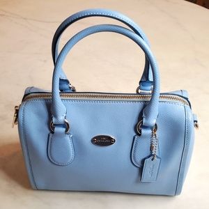 Authentic Coach Mini Bennet crossgrain satchel handbag crossbody purse